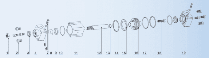Square Cover Pneumatic Cylinder Kit , SI Air Cy...