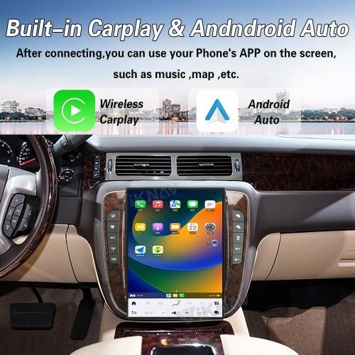 Android Touch Screen Auto Radio Carplay Para GMC Yukon Silverado Tahoe Suburban 2007-2014
