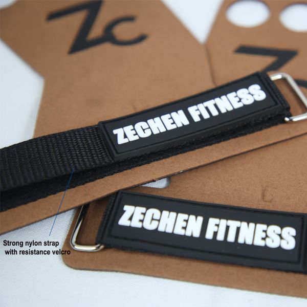 3 Hole Crossfit Hand Grip Custom Microfiber Leather Hand Gloves For Pull Ups