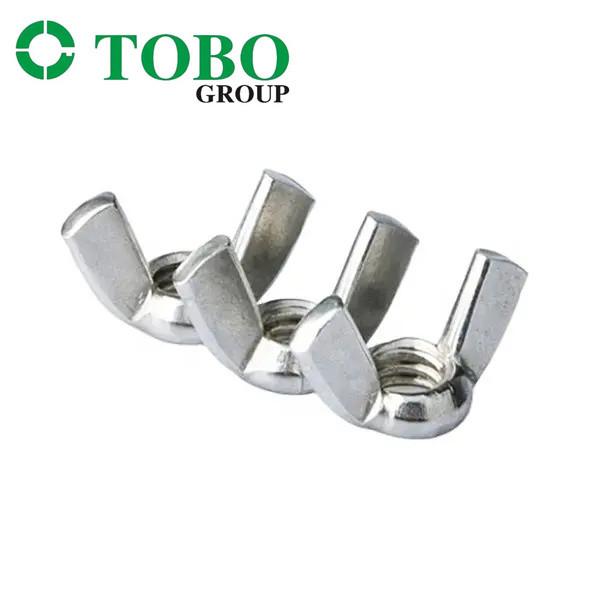 DIN315 Carbon Steel Galvanized Zinc Plated 4/8 Grade Wing Nut / Butterfly Nut