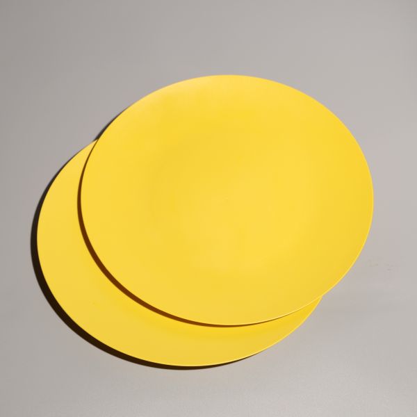 Customizable Color PS Plastic Food Tray Plate Round Plastic Serving Tray OEM