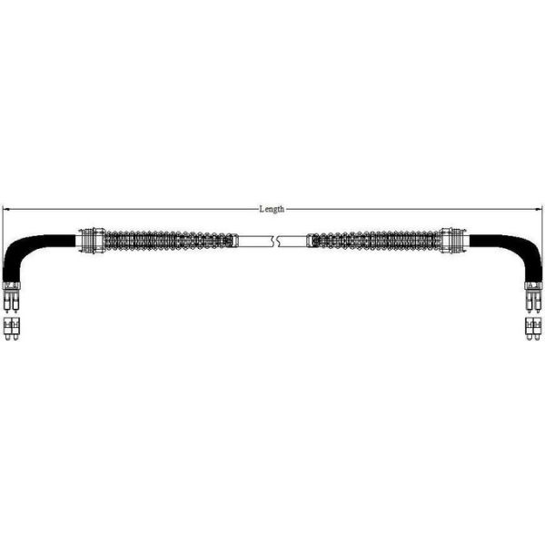 50m NSN boot FUFBB MM OD fiber cable LC OD-LC OD dual 50m, Uni boot