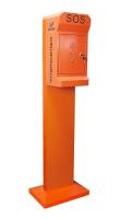 Teléfono de emergencia para exteriores a prueba de óxido, caja de llamadas de emergencia para montaje en columna para el público