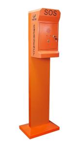 Rustproof Outdoor Emergency Phone , Pillar Mounting Emergency Call Box For