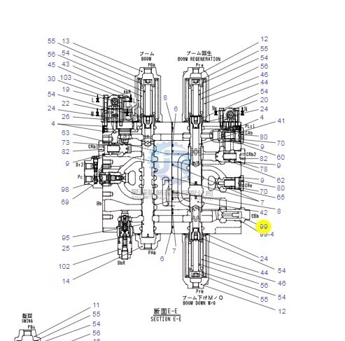 Lc21v00015f1 Excavator Hydraulic Parts Control Check Valve SK250-10 Sk350-10