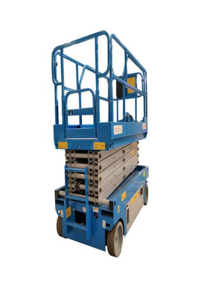 Industrial Outdoor Scissor Lift Low Noise Zero Radius Turning System Easy Maintaining