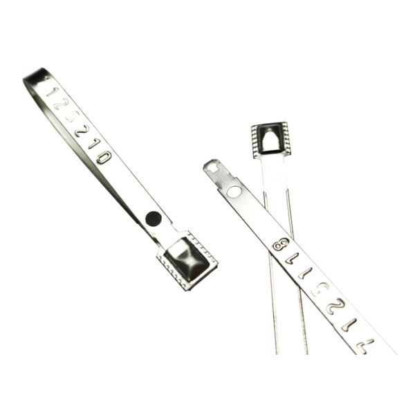 Embossed Strapping Metal Seals With Pull Tight Locking Mechanism Anti Rust