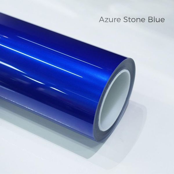 Glossy TPU Color Changing Film Azure Stone Blue UV Protection Car Wrap
