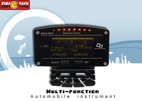 Professional Digital RPM Gauge ECU Revs Signal 8 LED Lights Advance Meter