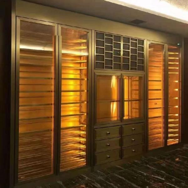 Wooden Cigar Display Cabinet Luxury Wine Cabinet Customized