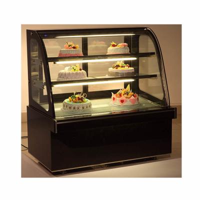 Refrigerador da exposição da padaria de Front Curved Glass 1500*760*1250mm