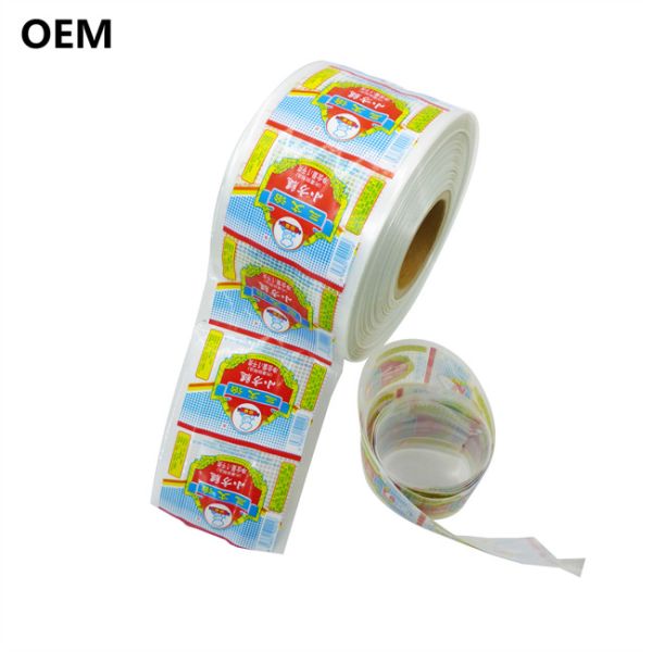 Белая цветовая флексография Печатные пластиковые корпуса для колбас для колбас