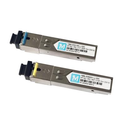 Fiber Type SMF 155M BIDI 10km 1310nm/1550nm SC Connector DDM WDM Simplex Optical Module Transceiver SFP for FTTX Networks