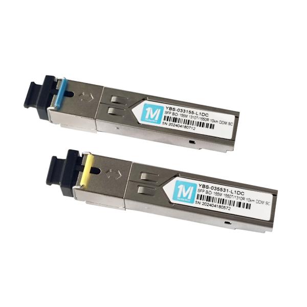 Fiber Type SMF 155M BIDI 10km 1310nm/1550nm SC Connector DDM WDM Simplex Optical Module Transceiver SFP for FTTX Networks