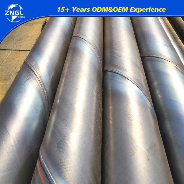 Tubes en acier galvanisé SSAW 609 mm Tubes en acier au carbone pour pipelines de pétrole et de gaz