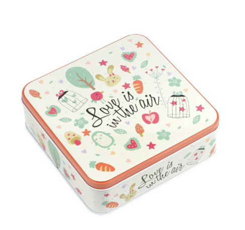 Творческая упаковка ювелирных изделий конфеты потери веса коробки олова квадрата металла