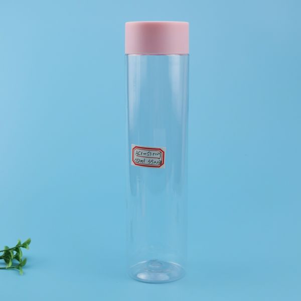 ANIMAL DOMÉSTICO transparente Juice Bottle With Screw Cap plástico de 550ml 29oz