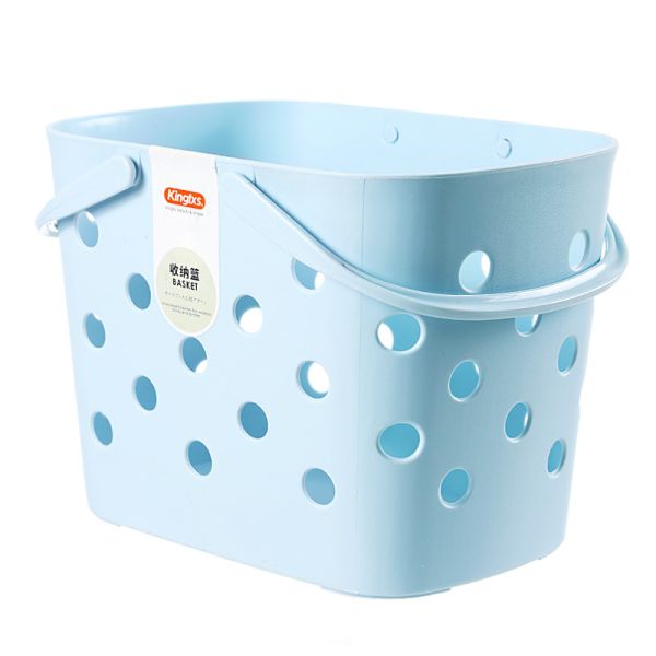 Plastic PE No Break Receiving Basket Loaded Vegetables Fruits Snacks