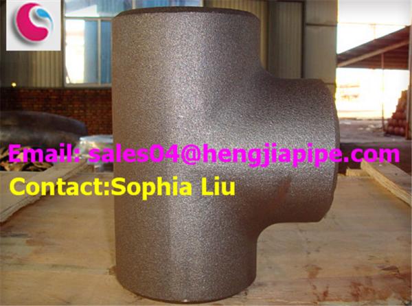 Butt weld reducing tee/ pipe fittings manufacturer in China