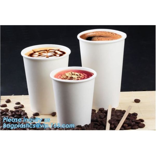 8 OZ Disposable Eco Friendly Coffee Paper Cup,Disposable kraft paper cup customizable coffee milk water juice cup PACKAG