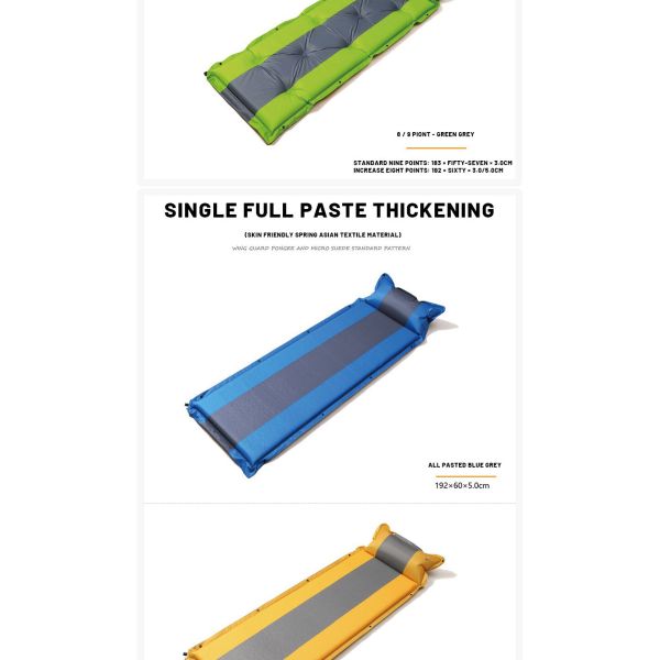 воздух пусковой площадки спать располагаясь лагерем кровати 192x60x5.0cm складной раздувной акриловый располагаясь лагерем