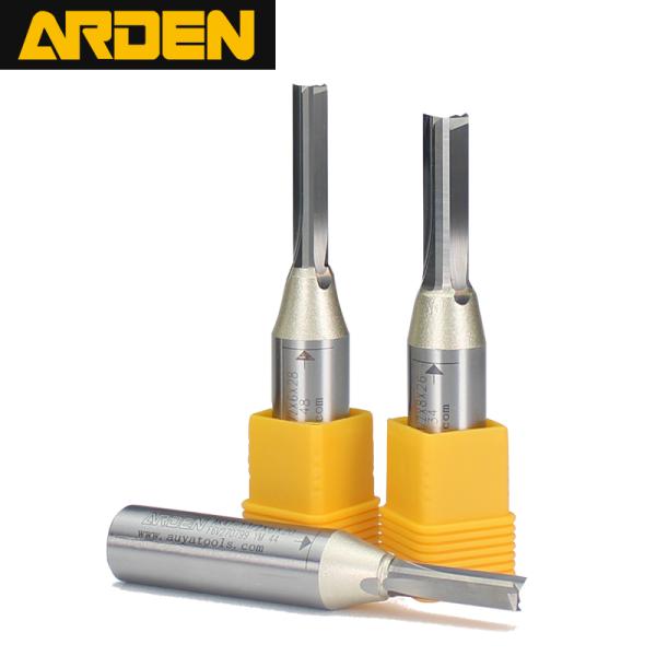 Straight ARDEN Router Bit 3 Slot  TCT Router Bit Groove Milling Cutter 1/2 Shank