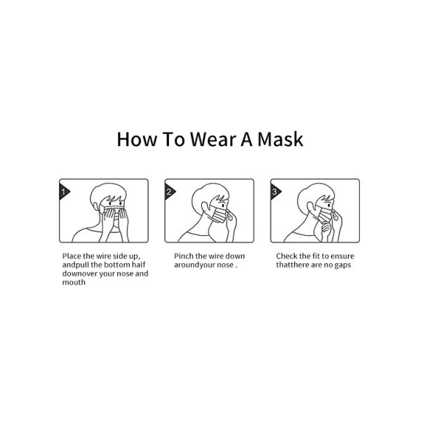 One Off Medical Grade Face Mask Anti Virus Self Protection 3 Layer