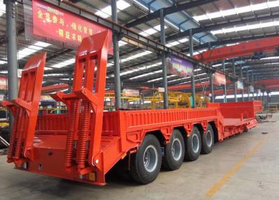 Customization 3/4/5/6/7 Axle Low Bed Trucks Semi Trailer For Large Equipment Transport