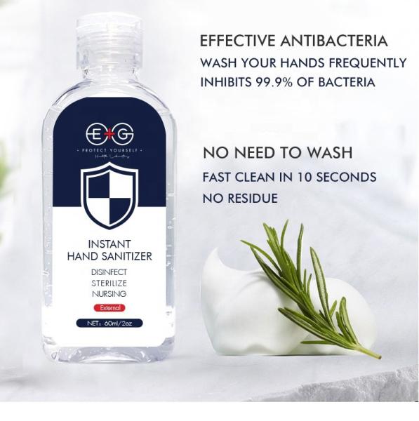 60ml Silver Ion Disposable Cleaning Hand Sanitizer Colorless for Adults and kids