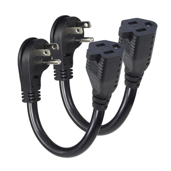 NEMA 5-15P to 5-15R Power Cord 1FT 2FT for PC Power Supply