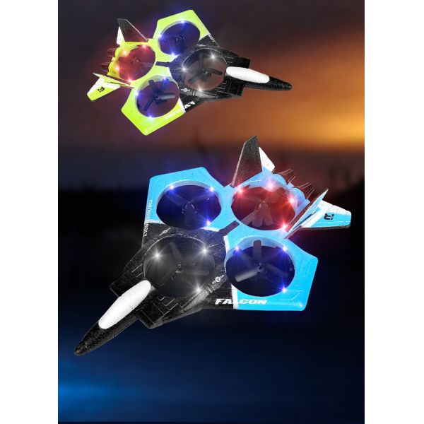 RC Aircraft Foam UAV Model Glider Fixed Wing Combat Aircraft Colored LED Children Play Toy Plane