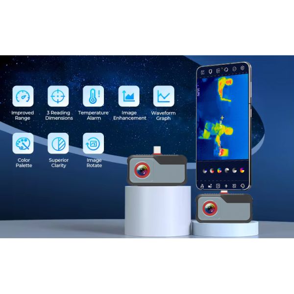 256*192 Resolution Android Thermal Imaging Module Mini Handheld Infrared Camera for Mobile Phone