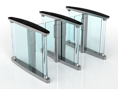 Automatic Glass Door 550mm 50 People/Min Speed Gate Turnstile