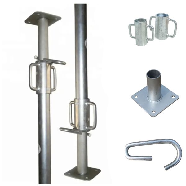 2026 Middle Duty Italian Type Adjustable Jack Post Scaffolding Props with internal Cup Nut