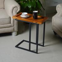 Tabela de Chairside da madeira maciça da altura do suporte 58cm do metal da sala de visitas