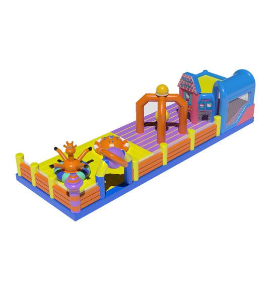 Giant Vibrant Inflatable Amusement Park Adventure nchanting Fun Park Odyssey