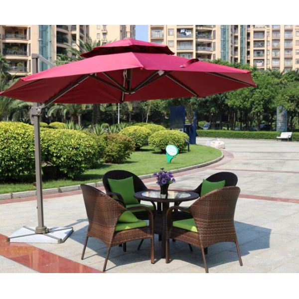 Leisure Aluminium Outdoor Garden wicker chair Poly Rattan chair patio Backyard table and chairs