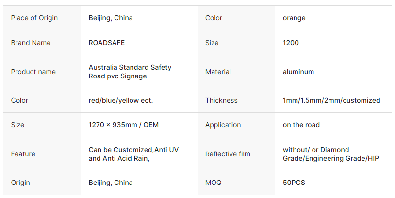Multi Message Traffic Sign Frame Australia Standard Safety Road Pvc Signage