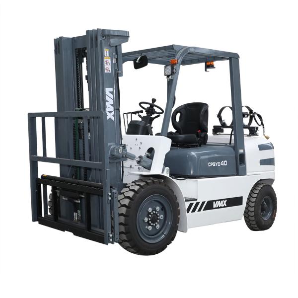 Optional Color LPG Gasoline Fork Lift 4 Ton Load Capacity 2895 * 2105 * 1410mm