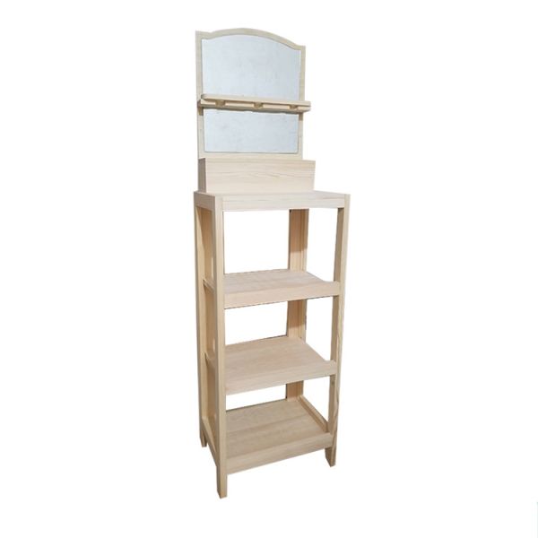 Dos produtos de madeira de Suncare do suporte de exposição da posição exposição varejo autônoma para a loja cosmética