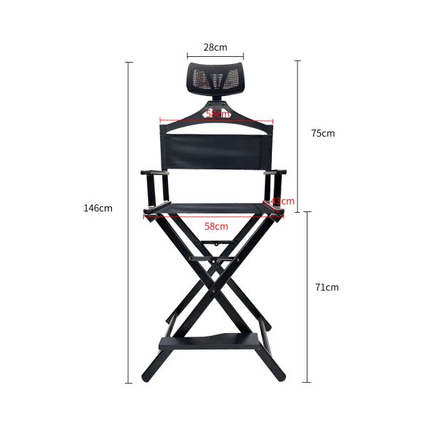 Professional Makeup Beauty Massage Chair Foldable Portable Multi-functional Outdoor Bedroom Dining Backrest Chair High-legged