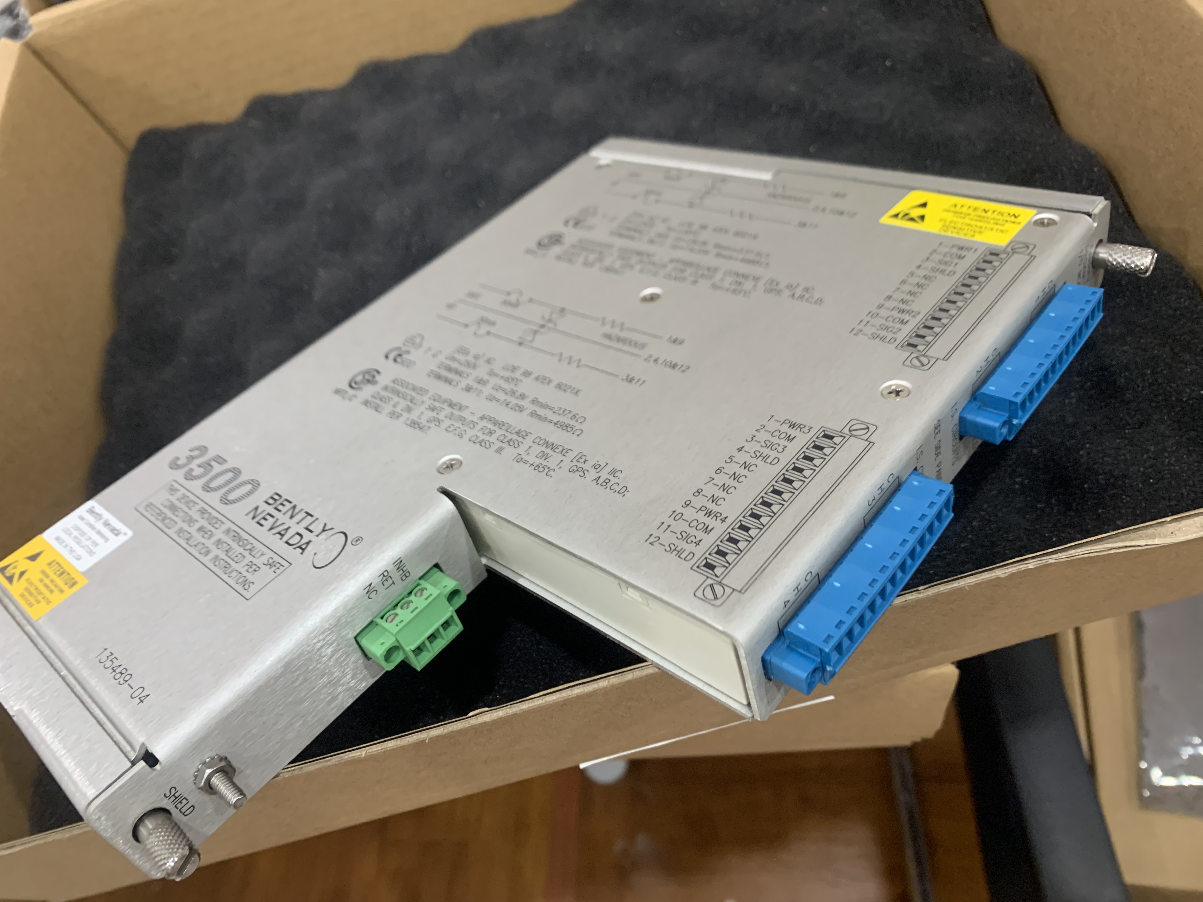 135489-04 изогнуто модуль I/O монитора Невады 3500/40M Proximitor с внутренними барьерами
