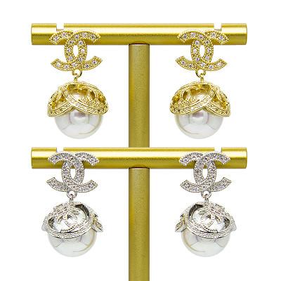 316 Stainless Steel Ear Piercing Jewellery 18mm Pearl Piercing Earrings