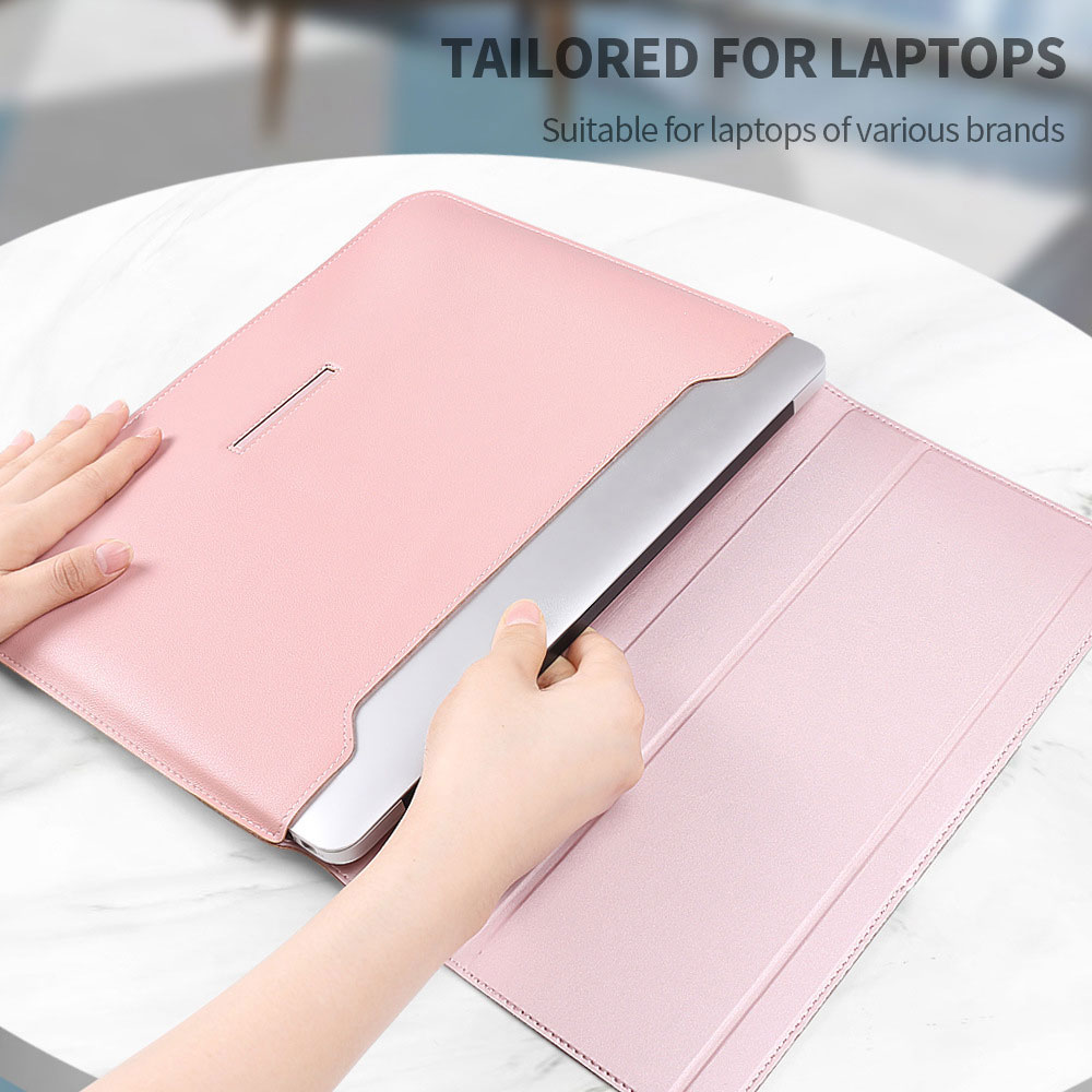 For Laudtec DNB26 3-in-1 Adjustable Tablet Holder Leather Bag Laptop Mouse Pad Korean Business Travel Shoulder Backpack Office Wholesale OEM/ODM/Private Label