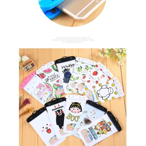 Cute Cell Phone Waterproof Bag Mobile Phone Waterproof Pouch For Iphone Android