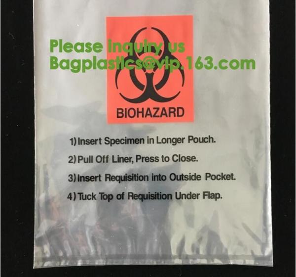 Bio-Medical Hazardous waste,Bio-hazard Specimen Bag 6″ X 9″ Printed English Medical Mart,Biological Waste Management and