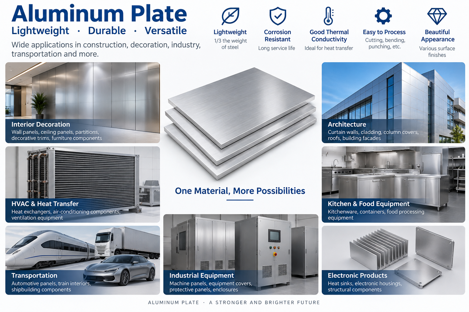 Corrosion Resistant Lightweight 3003 H14 Aluminum Alloy Plate for Interior Decoration