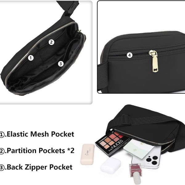 Sport Travel Hip Bum Waist Pack Side Chest Bags Customizable Patterns Logo