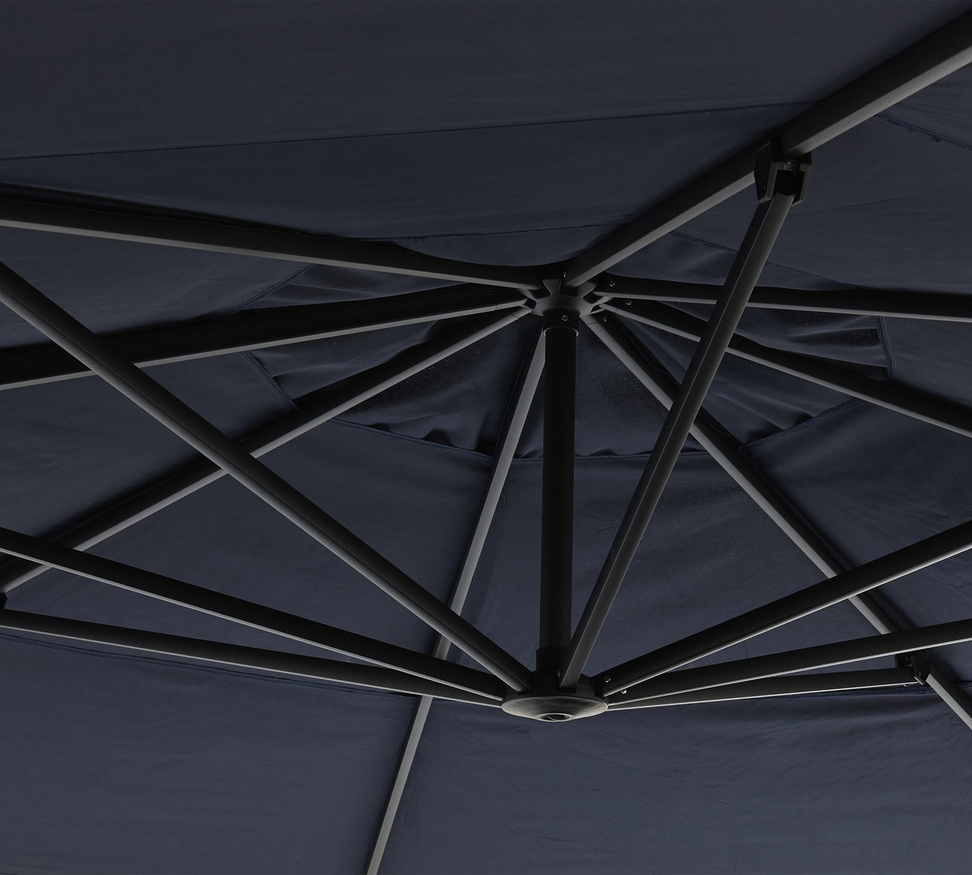 Waterproof Outdoor Umbrella AJUNION Large Size Aluminum Cantilever Umbrella with Base
