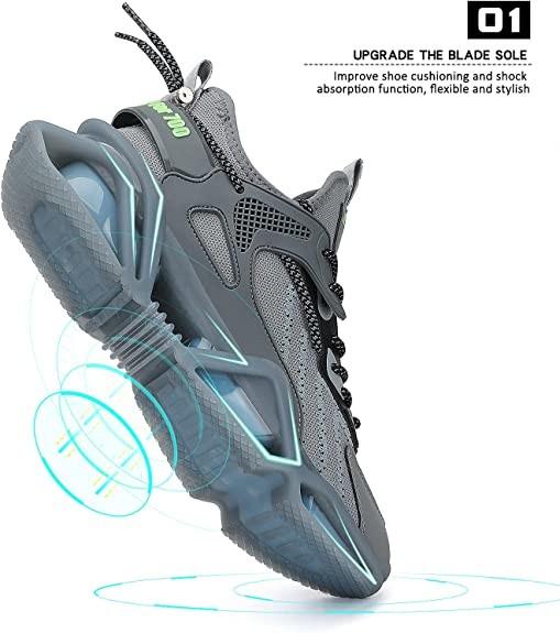 Sakitama Stretch Breathable Mesh Upper Non Slip Casual Shoes Blade Tennis Shoes
